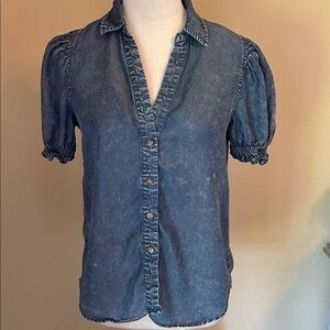 Jane and Delancey Blue Button-Down Shirt